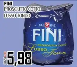 Big Food Fini prosciutto cotto lusso tondo offerta