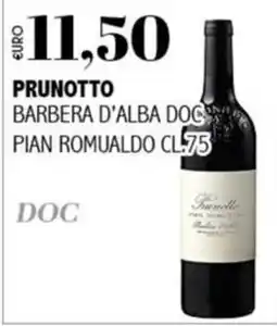 Big Food Prunotto Barbera d'Alba DOC Pian Romualdo offerta