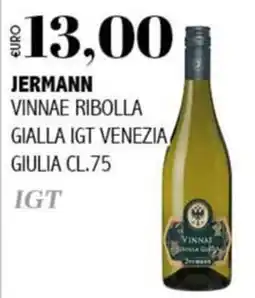 Big Food Jermann Vinnae Ribolla Gialla IGT Venezia Giulia offerta