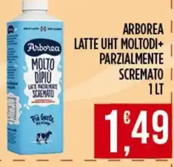 Supermercato Pollio Arborea latte UHT moltodi+ parzialmente scremato offerta