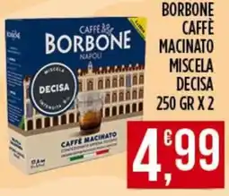 Supermercato Pollio Caffè Borbone offerta