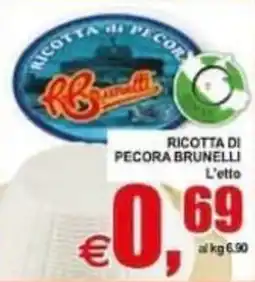 Pewex Ricotta di pecora Brunelli offerta