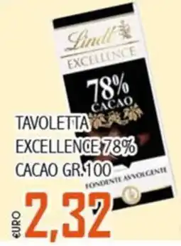 Big Food Lindt Excellence 78% cacao offerta