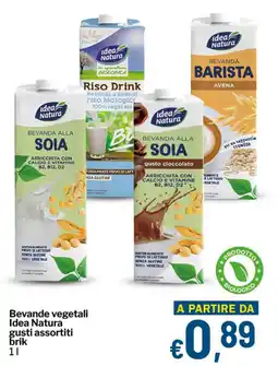 Qui Discount Beverage vegetale Idea Natura gusti assortiti offerta