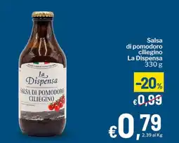 Qui Discount La Dispensa Salsa di pomodoro ciliegino offerta