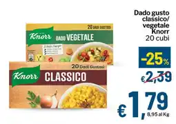 Qui Discount Knorr Dado Vegetale offerta