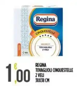 Supermercato Pollio Regina tovaglioli cinquestelle offerta