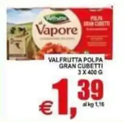 Pewex Valfrutta polpa gran cubetti offerta