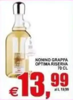 Pewex Nonino Grappa Optima Riserva offerta