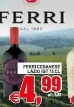Pewex Ferri Cesanese Lazio IGT offerta