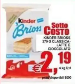 Pewex Kinder Brioss offerta