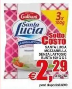 Pewex Santa Lucia mozzarella senza lattosio offerta