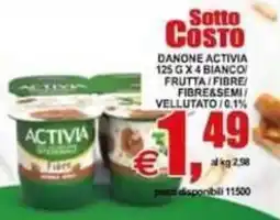 Pewex Danone Activia Bianco/ Frutta/ Fibre/ Fibre & Semi/ Vellutato offerta