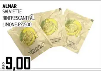 Big Food Almar salviette rinfrescanti al limone offerta