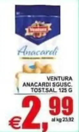 Pewex Ventura anacardi sgusc. tost.sal. offerta