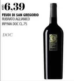 Big Food Feudi di San Gregorio Rubrato Aglianico offerta