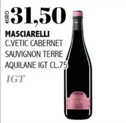 Big Food Masciarelli C.Vetic Cabernet Sauvignon Terre Aquilane IGT offerta