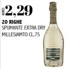 Big Food Spumante extra dry millesimato offerta