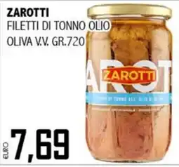 Big Food Filetti di tonno olio oliva Zarotti offerta