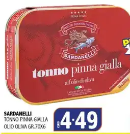 Big Food Sardanelli tonno pinna gialla offerta