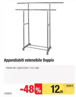 Handy fai da te Appendiabiti estensibile Doppio offerta