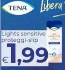 Pilato TENA Lights sensitive proteggi-slip offerta