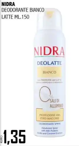 Big Food Nidra deodorante bianco offerta