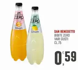 Maxipiù San Benedetto bibite zero offerta
