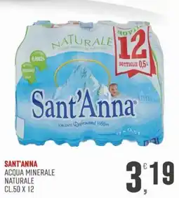 Maxipiù Sant'Anna acqua minerale naturale offerta