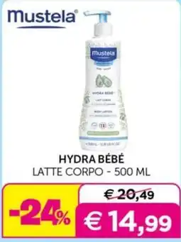 Universo Bimbo Mustela Hydra Bébé Latte Corpo offerta