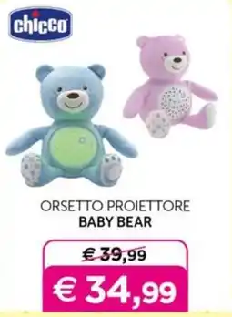 Universo Bimbo Chicco orsetto proiettore baby bear offerta