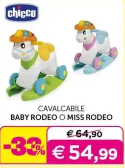 Universo Bimbo Chicco cavalcabile baby rodeo o miss rodeo offerta