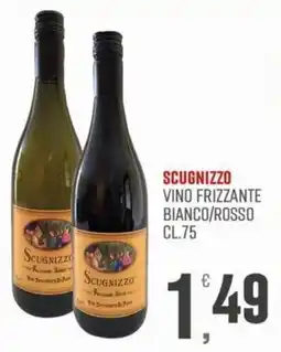 Maxipiù Scugnizzo vino frizzante bianco/rosso offerta