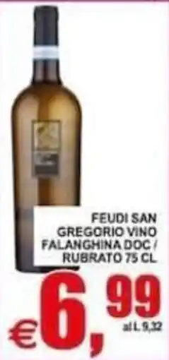 Pewex Feudi San Gregorio Vino Falanghina Doc / Rubrato offerta