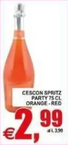 Pewex Cescon Spritz Party Orange-Red offerta