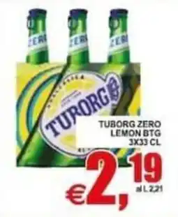 Pewex Tuborg Zero Lemon offerta