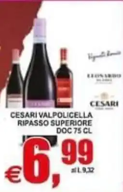 Pewex Cesari Valpolicella Ripasso Superiore DOC offerta