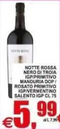 Pewex Notte Rossa Nero di Troia offerta