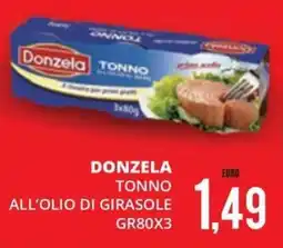 Mazzeo Supermercati Donzela tonno all'olio di girasole offerta