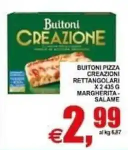 Pewex Buitoni Creazione pizza rettangolari margherita-salame offerta