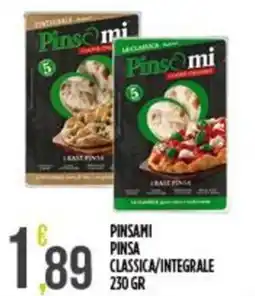Supermercato Pollio Pinsami pinsa classica/integrale offerta