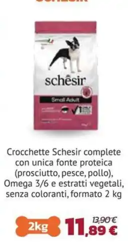 Joe Zampetti Crocchette Schesir complete offerta