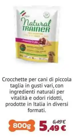Joe Zampetti Natural Trainer Crocchette per cani di piccola taglia offerta