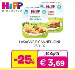 Universo Bimbo HiPP Biologico Lasagne e Cannelloni offerta
