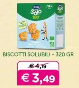 Universo Bimbo Biscotti solubili Solo Bio offerta