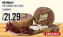 Big Food Petrucci Pecorino Vecchio Stampo offerta