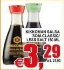 Pewex Kikkoman salsa soia classic less salt offerta