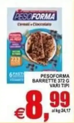 Pewex Pesoforma barrette cereali e cioccolato offerta
