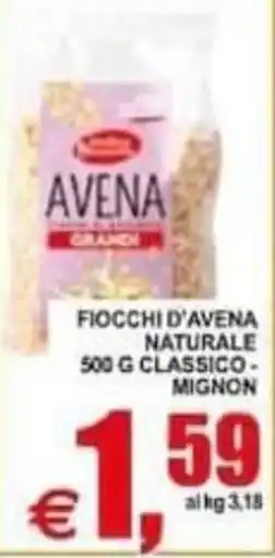 Pewex Ficchi d'avena naturale classico - mignon offerta