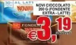 Pewex Novi cioccolato fondente extra-latte offerta